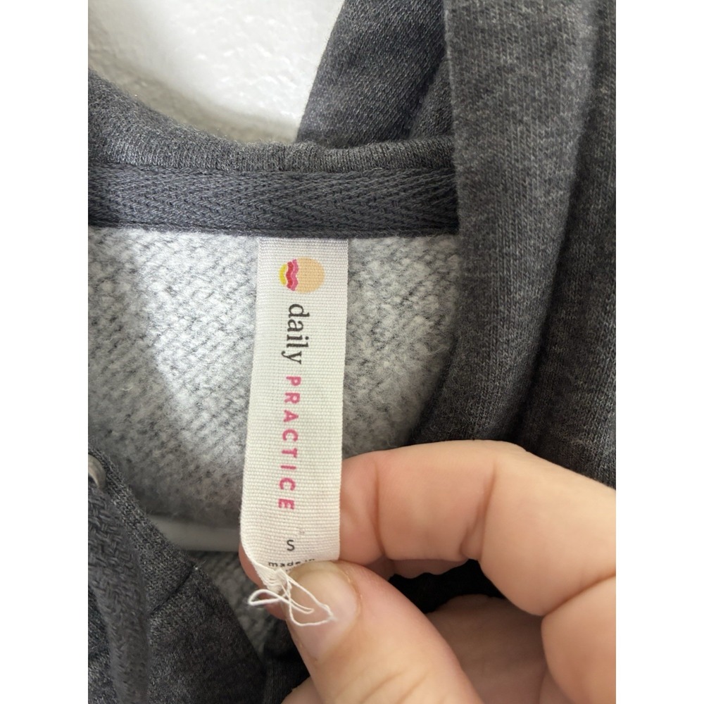 Anthropology Charcoal Hooded Pullover Turtleneck Sweater - Picture 5 of 9